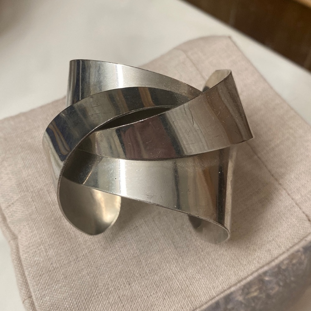 Sterling Silver Women’s Modernist Cuff Bracelet